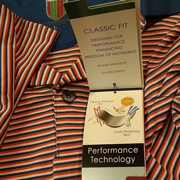 FALDO CLARET & GREEN GOLF POLO SHIRT - Picture 8 of 8